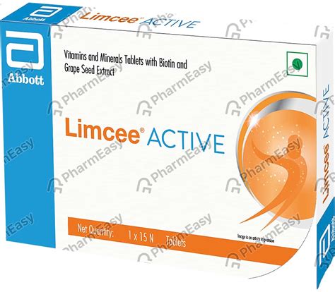 Buy Limcee Active Strip Of 15 Tablets Online & Save Up to 24% at PharmEasy