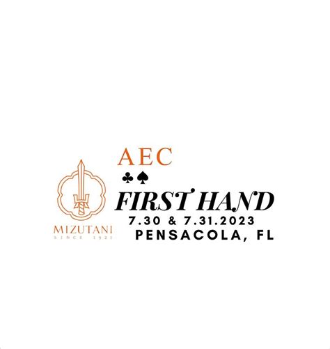 FIRST HAND Mizutani AEC Mixer X Education Summer "2023 in Pensacola FL ...