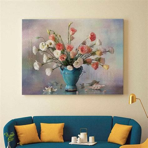 Buy Roses Flower Bouquet Wall Painting - Gallery Wrap Online in India ...