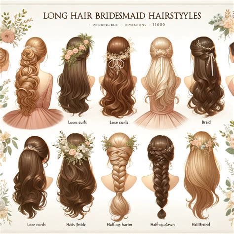 40+ Long Hair Bridesmaid Hairstyles Perfect for Your Wedding Style in ...