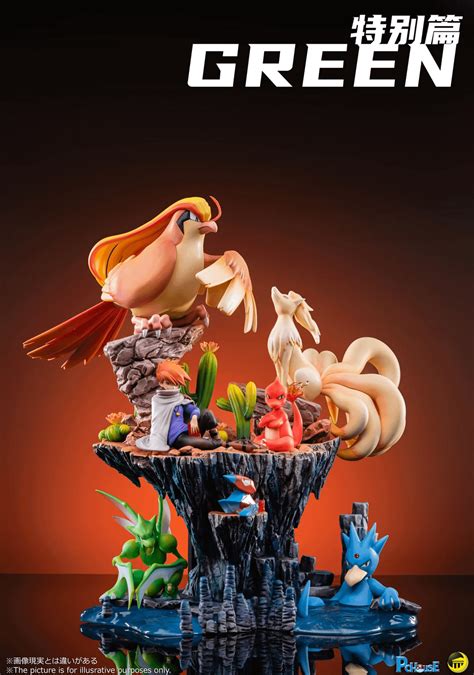 Pokémon Special Series 2nd Edition Green Oak - Pokémon Resin Statue ...