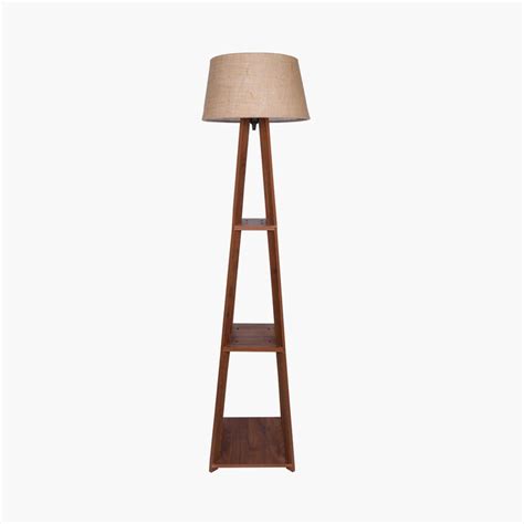 Buy HOMESAKE Contemporary Decor Brown Wooden Floor Lamp from Homesake ...