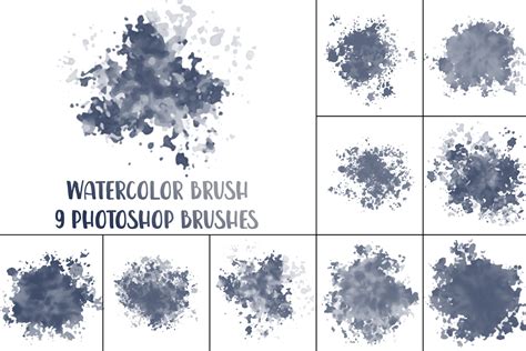 Watercolor Photoshop Brush Set