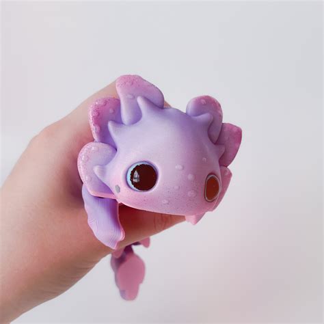 🦎 Axolotl Tadpole Flexi・ STL File for ・Cults