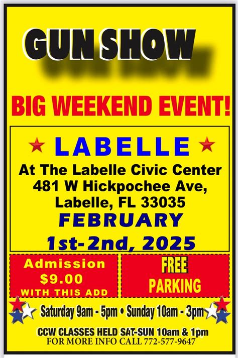 The Great American LaBelle Gun Show at the Labelle Civic Center ...