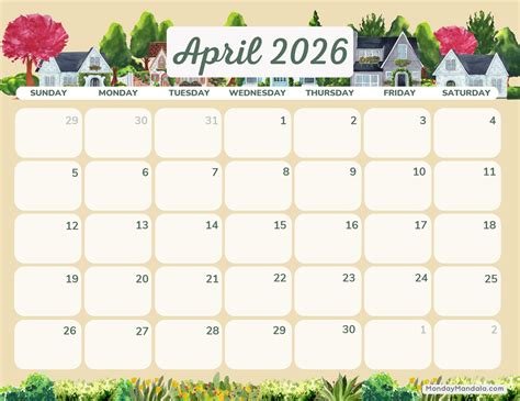 April 2026 Calendars (Free PDF Printables)