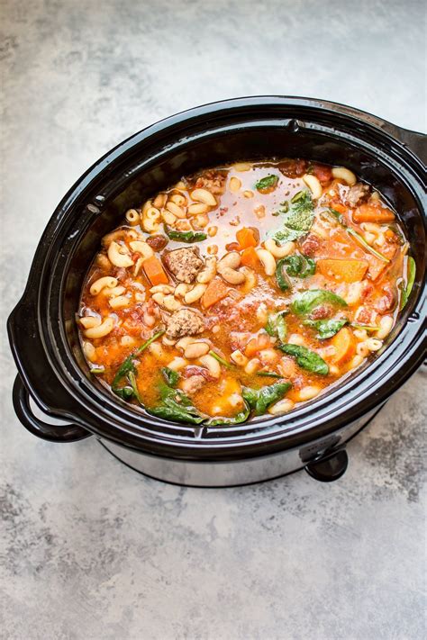 Hearty Crockpot Italian Sausage Soup Recipe