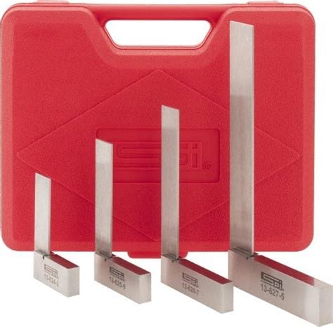 SPI 13-634-1 Four-Piece Machinist Engineer Square Set with 2", 3", 4 ...