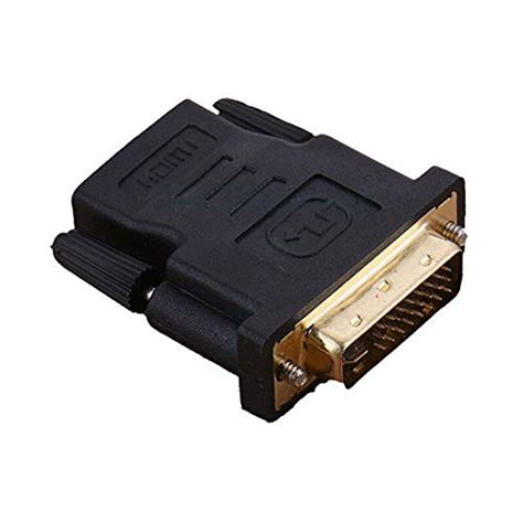 vani DVI-I Dual Link (24+5 pin) Male to HDMI Standard Female Adapter ...