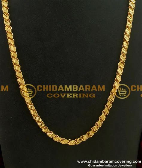 Buy 30 Inches Long Chain Chidambaram Covering Gold Plated Grand Look ...