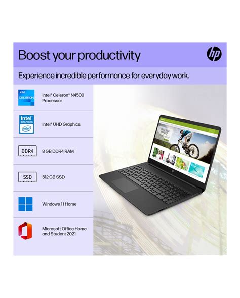 HP Intel Celeron Dual Core N4500 - (8 GB/512 GB SSD/Windows 11 Home ...