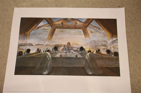 Salvador Dali The Sacrament of the Last Supper Vintage Art Print 28.5 x ...