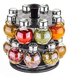 MIDOVA Revolving Spice Rack Masala Rack Spice Box Masala Box Masala ...