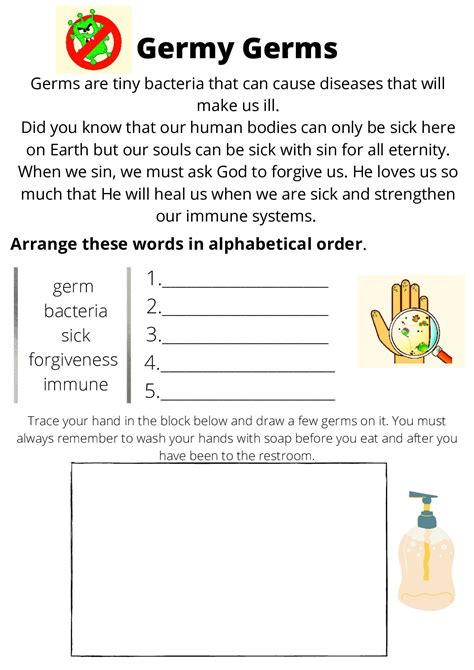 Germy Germs • Teacha! - Worksheets Library