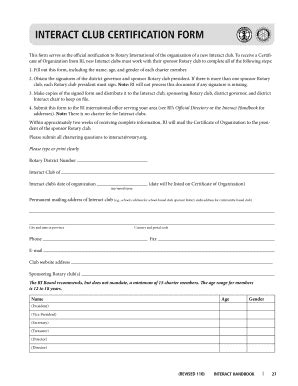 Rotary Membership Proposal Form | pdfFiller