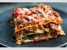 Vegetarian Lasagna Recipe, Spinach and Mushroom Lasagna  