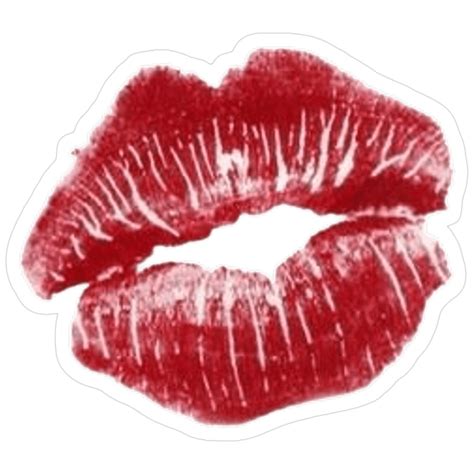 "lipstick kiss mark sticker" Sticker for Sale by hannahwyt in 2025 ...