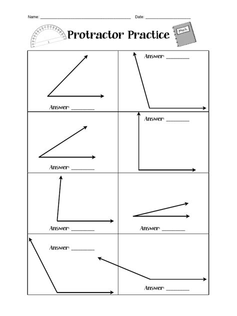 Image result for Math Antics Protractor Worksheet
