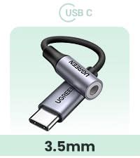 UGREEN USB C to 3.5mm Jack Cable 6.6FT Stereo 24bit DAC Car Aux to USB ...