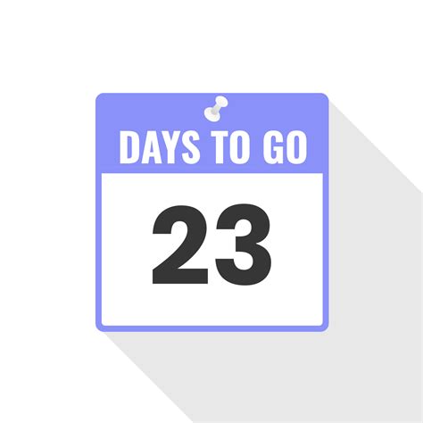 Quedan 23 días icono de ventas de cuenta regresiva. Quedan 23 días para ...