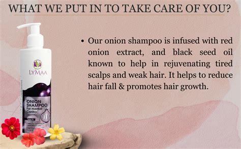 Buy LYMAA Onion Shampoo for Hair Growth & Hair Fall Control with Onion ...
