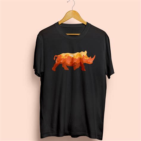 Rhino Half Sleeve T-Shirt – Soul & Peace