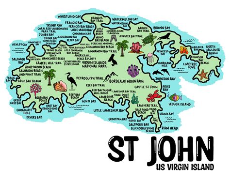St John Usvi Map