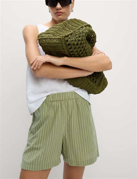 Striped, Women, Shorts at M&S IE