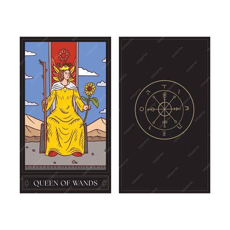 Premium Vector | Tarot card illustration isolated on white background ...