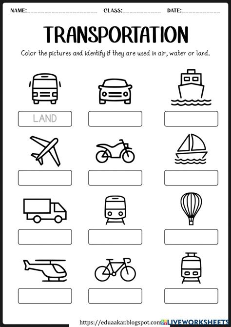 Transportation Worksheet 的图像结果