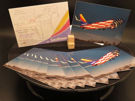 Southwest Airlines 737-800 Set of 25 Airplane Trading Cards 2.5x 3.5 ...
