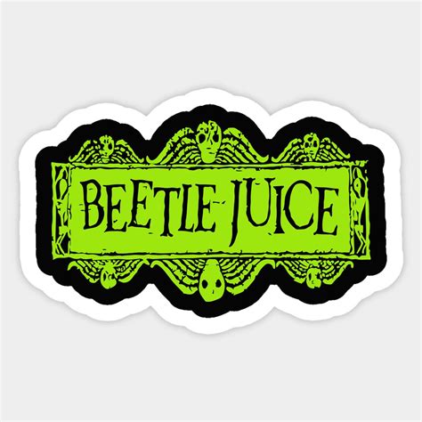 Beetlejuice Sticker | Beetlejuice, Halloween stickers printable ...