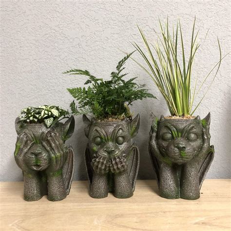 Buy Face Flower Pot Head Planter Pot, Funny Succulent Planter Pot, See ...