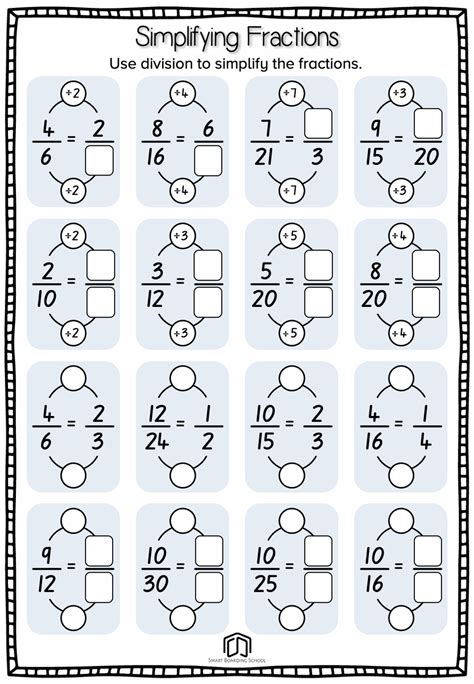 Free Printable Worksheets On Simplifying Fractions - Worksheets HQ
