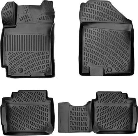Kia Forte 2022-2023 Floor Mats Front and Rear All Weather Custom Fit ...