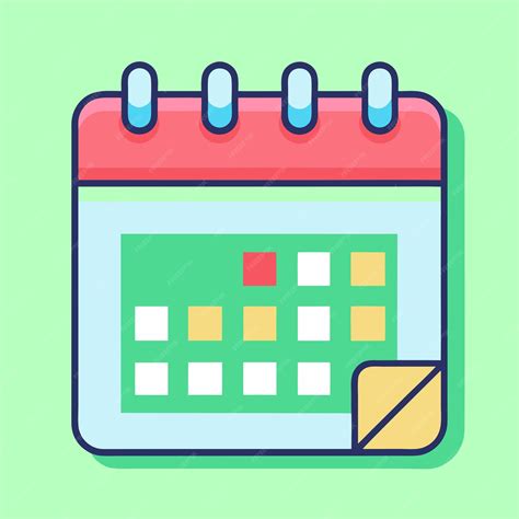 Calendar clip art and Vector Design With a White Background | Premium ...