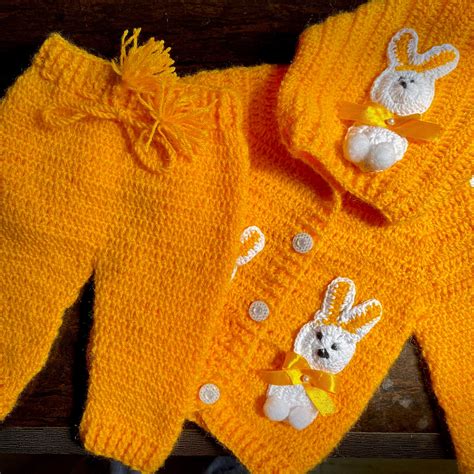 Woollen Sweater for Kids | Baby Woollen Crochet Sweater Set | Online in ...