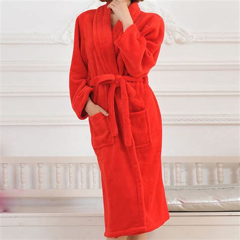 Elvqul Womens Robes Women's Robes and Pajamas Long Comfortable Red ...