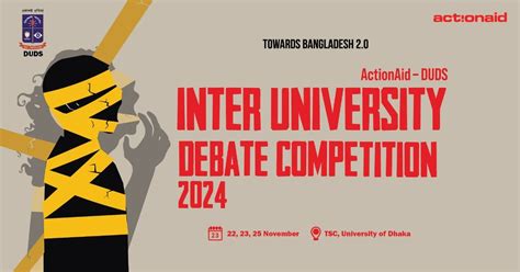ActionAid DUDS Inter University Debate Competition 2024, TSC ...