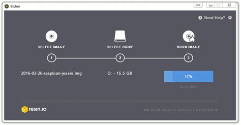 Using Etcher 的图像结果
