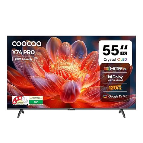 coocaa 138 cm (55 inch) Frameless QLED Ultra Smart Google TV 55Y74 Pro ...