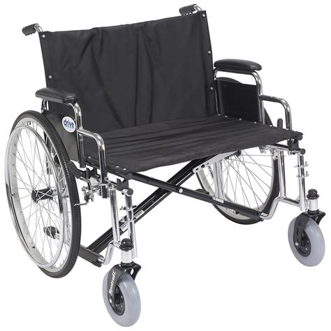 Drive Medical Sentra EC Heavy Duty Extra Wide Wheelchair, Detachable ...