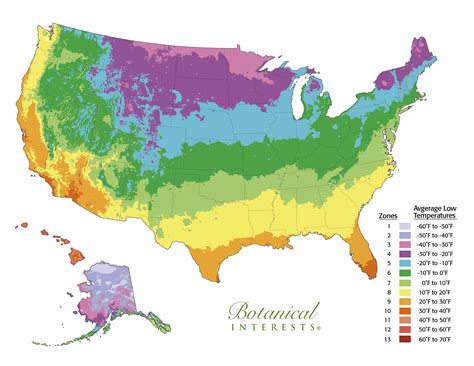 Temperature Zone Map For Plants
