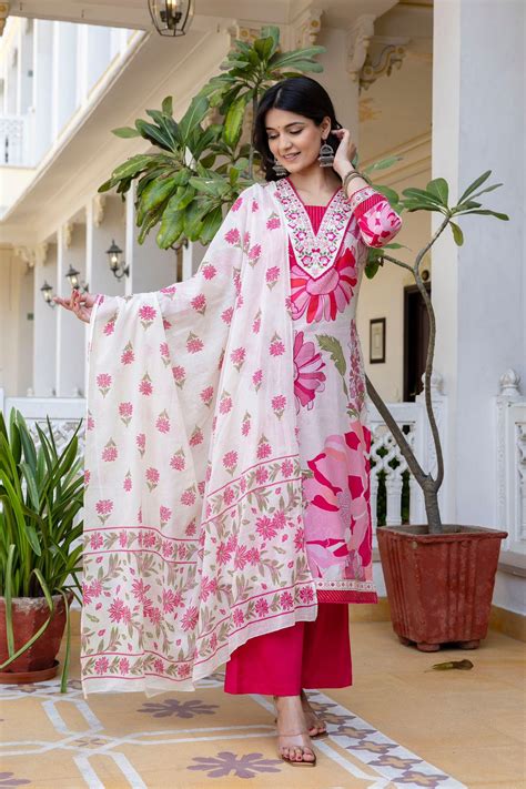 Pretty cotton full suit– Aashvi Couture