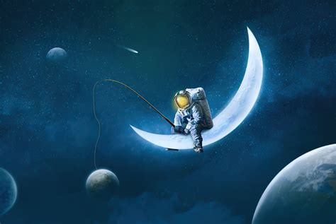 Космонавт на луне рисунок - фото и картинки abrakadabra.fun