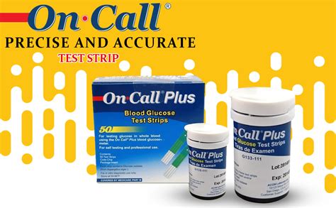 Buy Anmol On Call Plus Glucometer Strips, Only 50 Strips, Model No ...