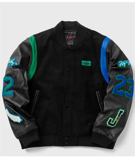 Jordan leather varsity jacket online