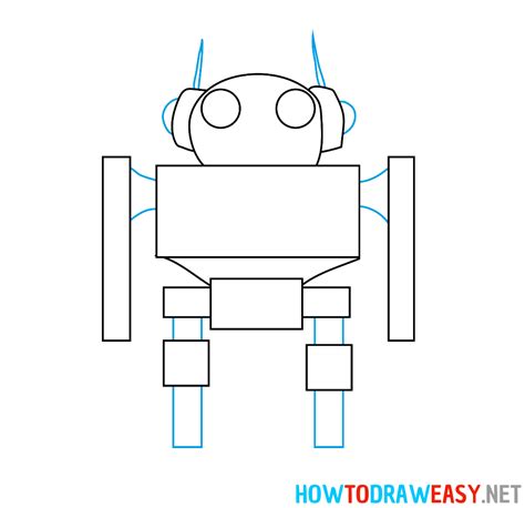 How To Draw A Robots Using A Shape Easily Step By Step 的图像结果