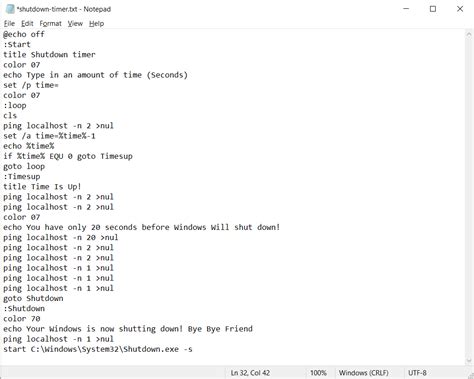 Image result for How to Make a Timer in Notepad