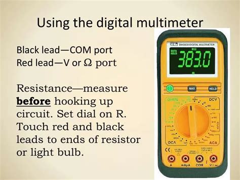 Image result for Digital Multimeter Tutorial